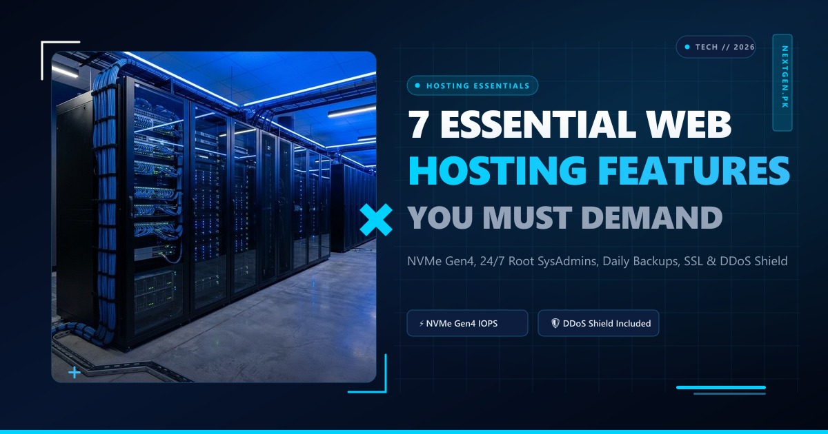 7 Essential Features Every Web Hosting Plan Must Have: The 2026 Checklist