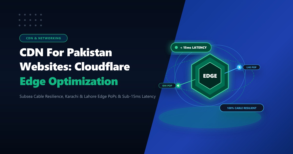 CDN for Pakistan Websites: Cloudflare Edge Optimization & Subsea Cable Resilience (2026)