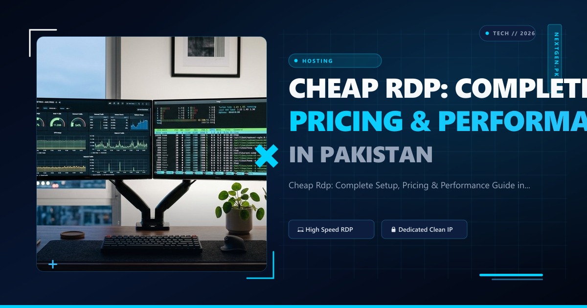 Cheap Rdp: Complete Setup, Pricing & Performance Guide in Pakistan