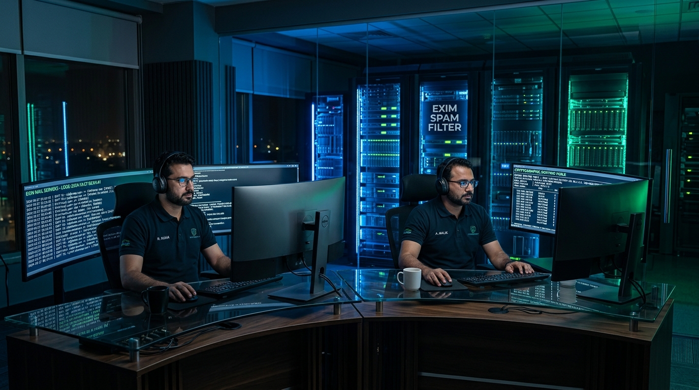Custom Exim Transport Filter Architecture: Eliminating Outgoing Spam & IP Blacklisting on cPanel Servers in Pakistan