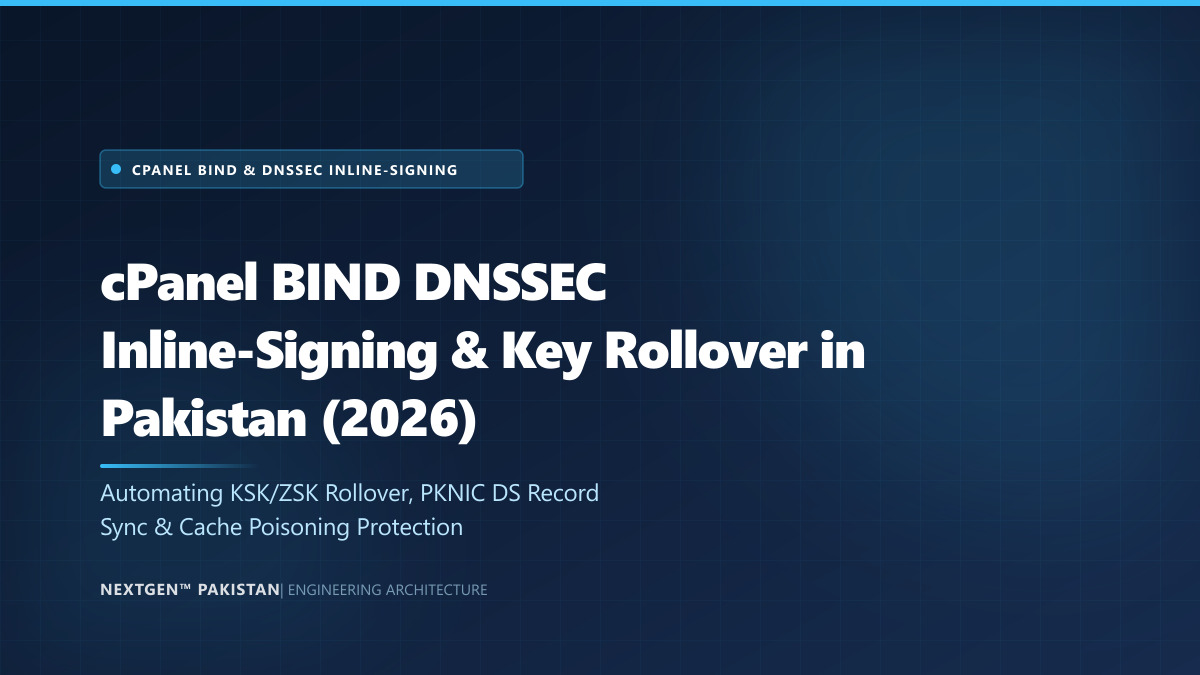 cPanel BIND Named DNSSEC Inline-Signing and Key Rollover: Complete Automation Guide