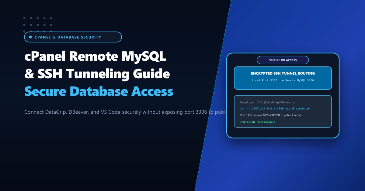 cPanel Remote MySQL Architecture: Decoupling Database Engines for Massive Concurrency in Pakistan