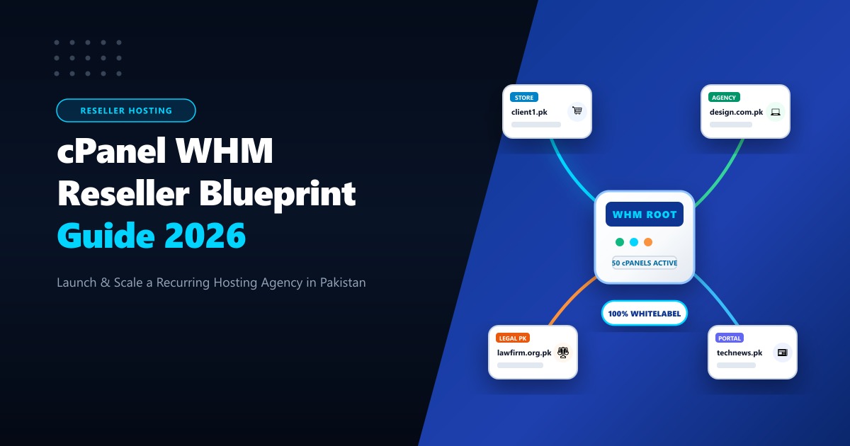 cPanel Reseller Hosting in Pakistan: Complete WHM Business Blueprint & Pricing (2026)
