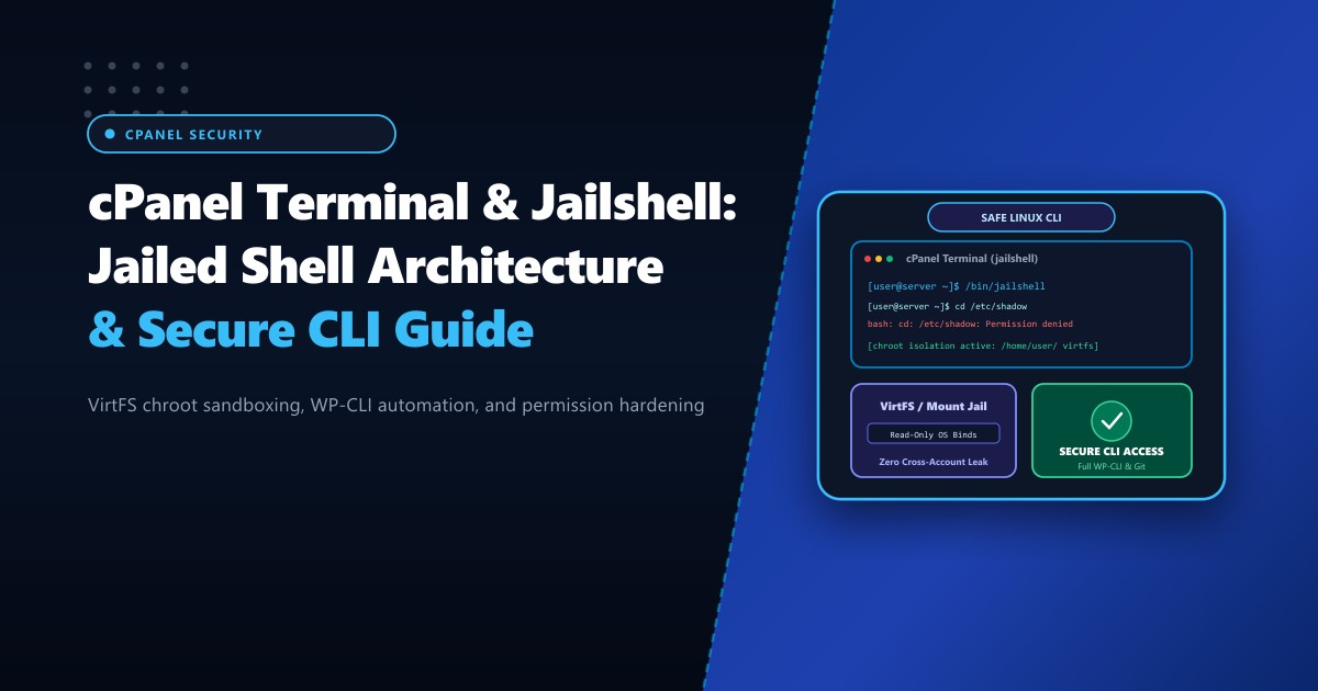 cPanel Terminal & Jailed Shell (jailshell): Secure CLI Guide for Pakistan Developers