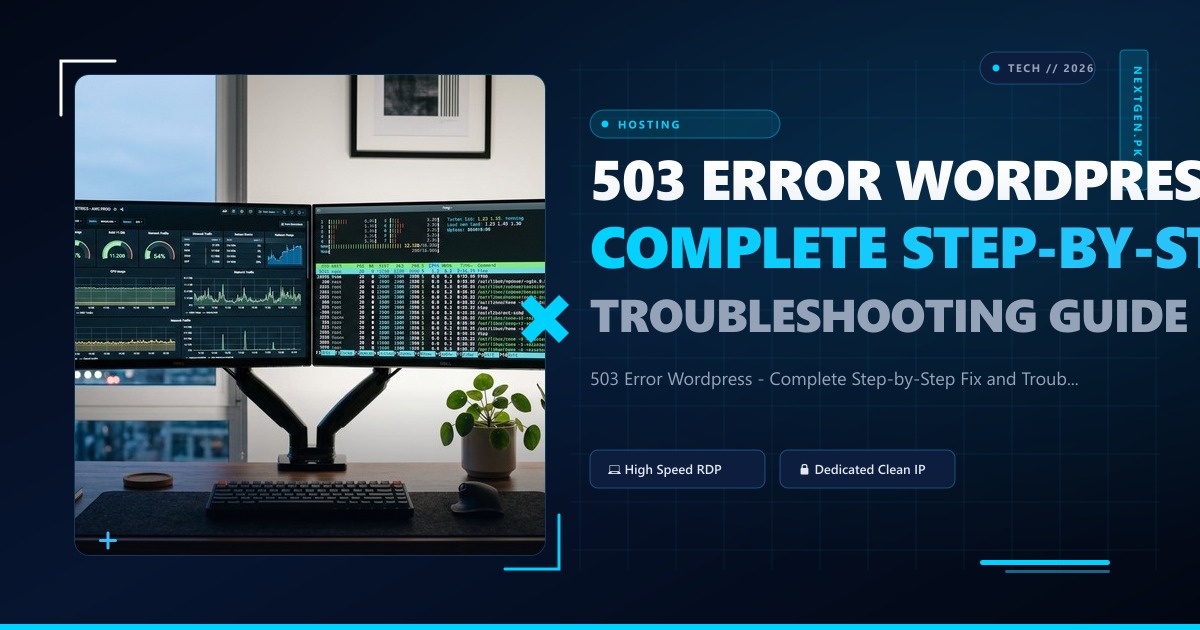503 Error Wordpress - Complete Step-by-Step Fix and Troubleshooting Guide