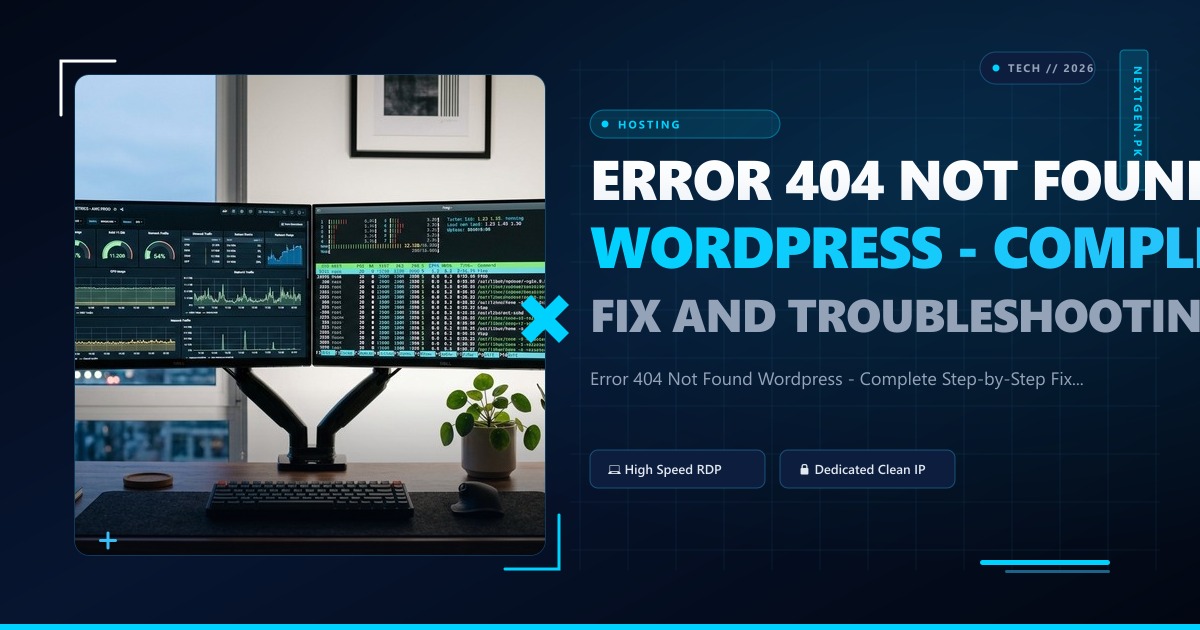 Error 404 Not Found Wordpress - Complete Step-by-Step Fix and Troubleshooting Guide
