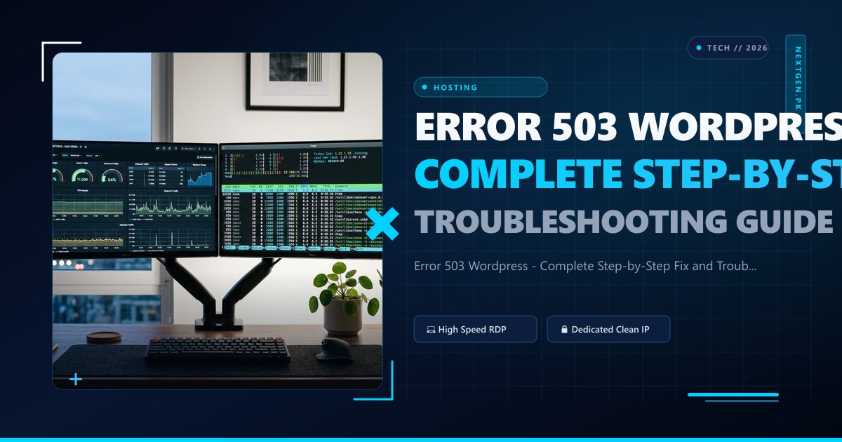 Error 503 Wordpress - Complete Step-by-Step Fix and Troubleshooting Guide