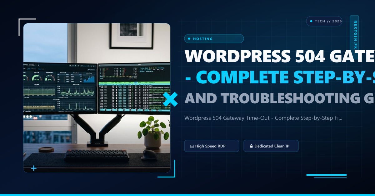 Wordpress 504 Gateway Time-Out - Complete Step-by-Step Fix and Troubleshooting Guide