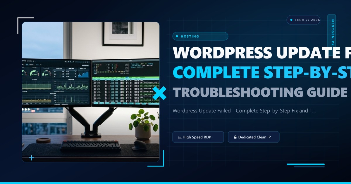 Wordpress Update Failed - Complete Step-by-Step Fix and Troubleshooting Guide