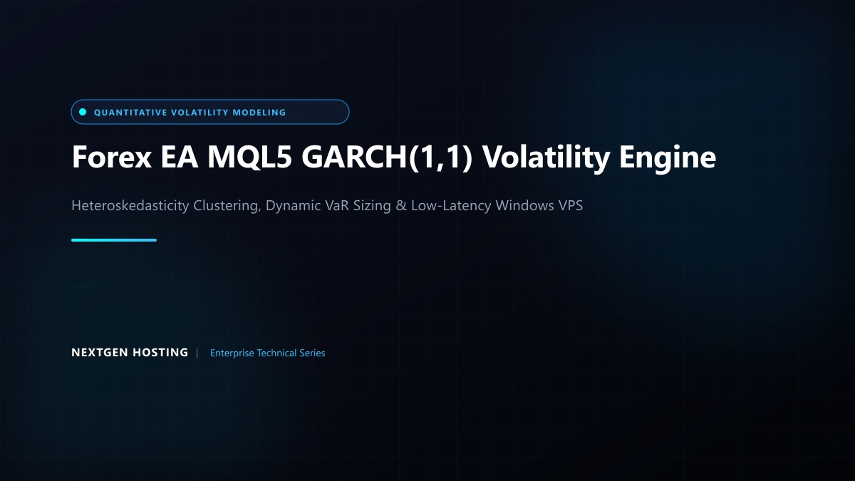Forex EA MQL5 GARCH(1,1) Volatility Forecasting on Low-Latency VPS