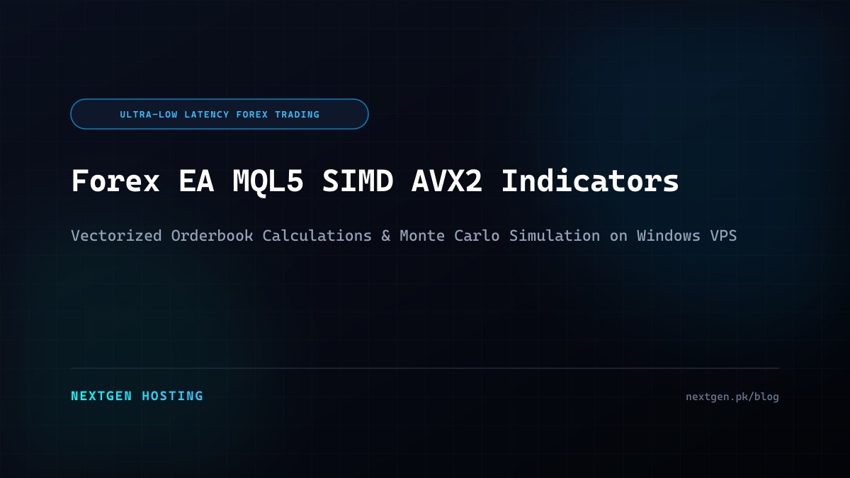 Forex EA MQL5 SIMD AVX2 Optimization: High-Throughput Indicators on Windows VPS