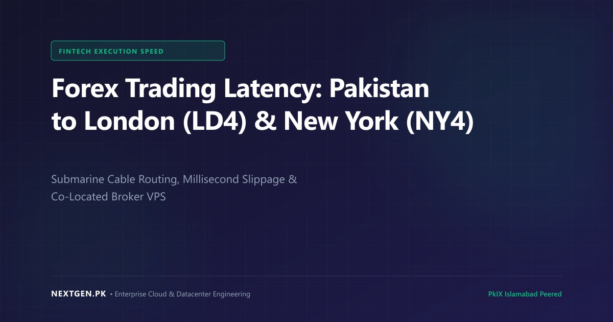 Forex Trading Latency: Routing from Pakistan to London (LD4) & New York (NY4) Explained (2026)