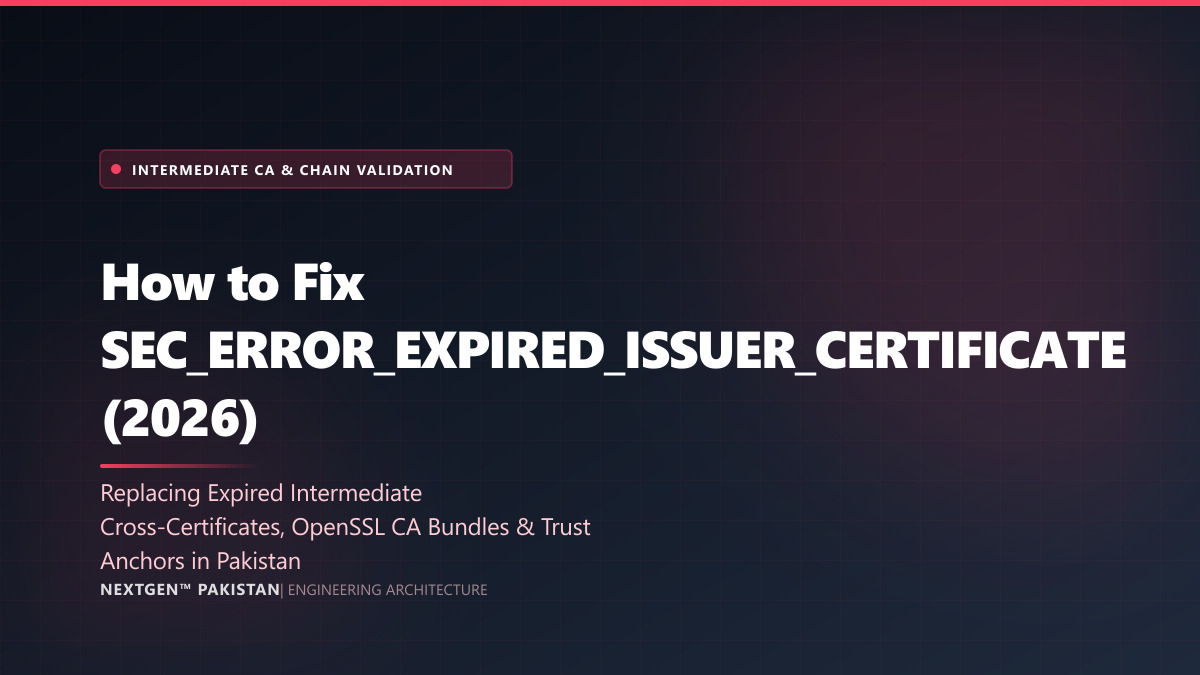 How to Fix SEC_ERROR_EXPIRED_ISSUER_CERTIFICATE in Firefox, Nginx & OpenSSL (2026)