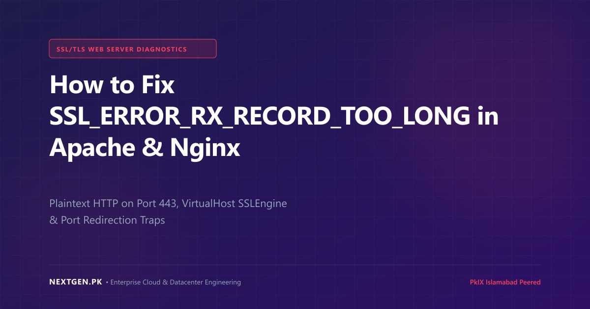 How to Fix SSL_ERROR_RX_RECORD_TOO_LONG in Apache & Nginx (2026)