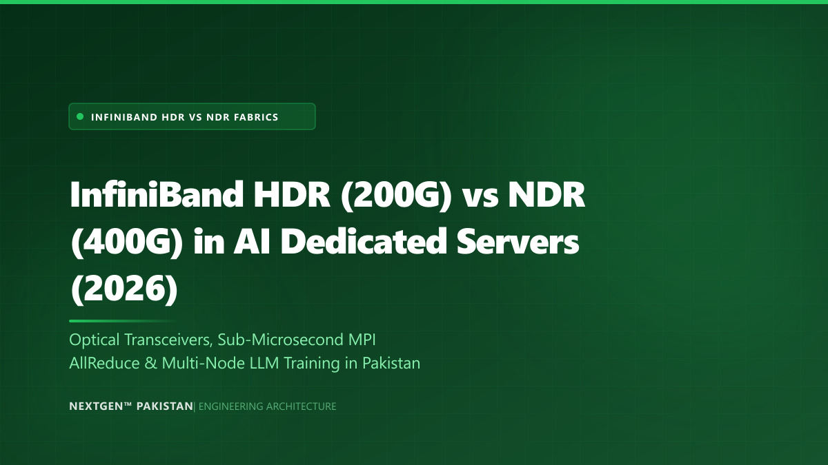 InfiniBand HDR (200Gbps) vs NDR (400Gbps) in Bare-Metal AI Dedicated Servers (2026)