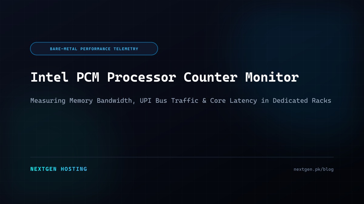 Intel PCM (Processor Counter Monitor) Telemetry on Linux Dedicated Servers