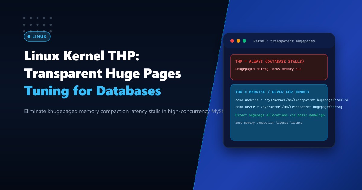 Linux HugePages and Database Tuning: Accelerating MariaDB and PostgreSQL on High-Memory Servers in Pakistan