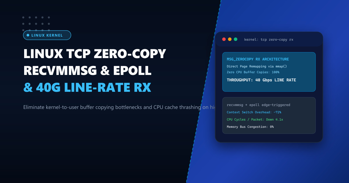 Linux TCP Zero-Copy Receive, recvmmsg & Edge-Triggered epoll Tuning