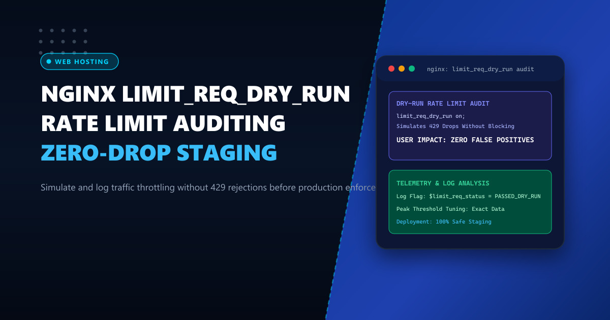 Auditing Rate Limiting Rules with Nginx limit_req_dry_run Before Production Enforcement