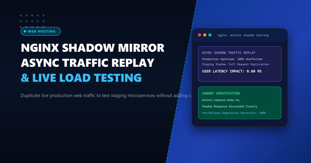 Nginx Mirror Directive: Shadow Traffic Replay & Zero-Risk Load Testing