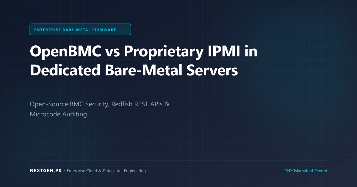 OpenBMC vs Proprietary IPMI in Dedicated Bare-Metal Servers (2026)