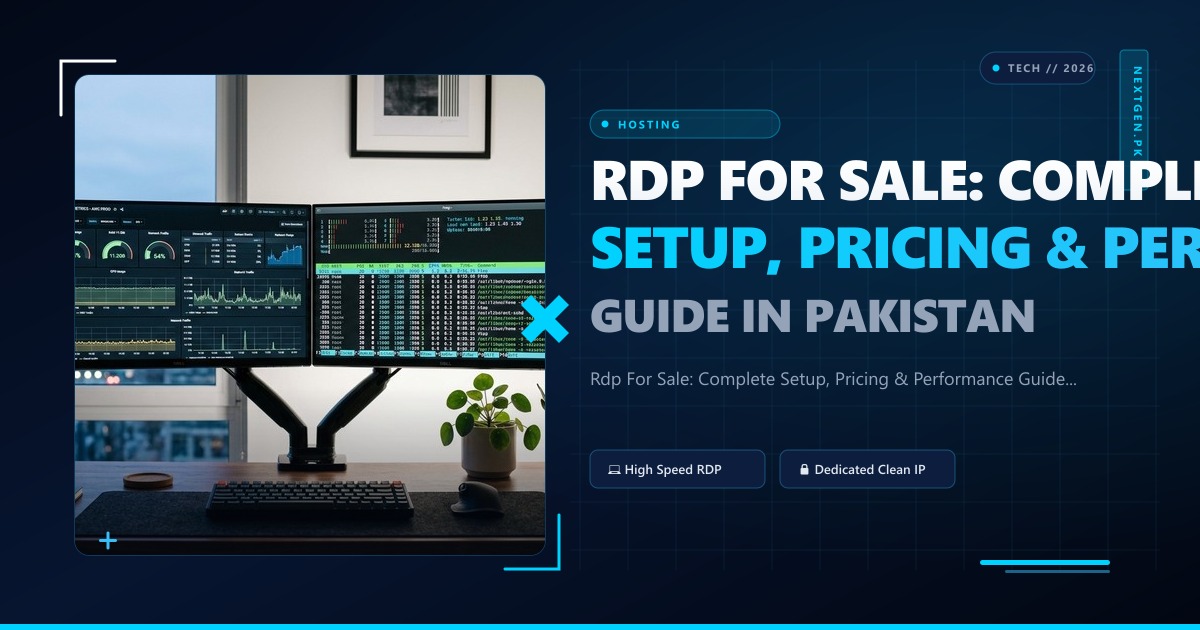 Rdp For Sale: Complete Setup, Pricing & Performance Guide in Pakistan