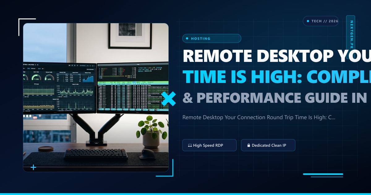 Remote Desktop Your Connection Round Trip Time Is High: Complete Setup, Pricing & Performance Guide in Pakistan