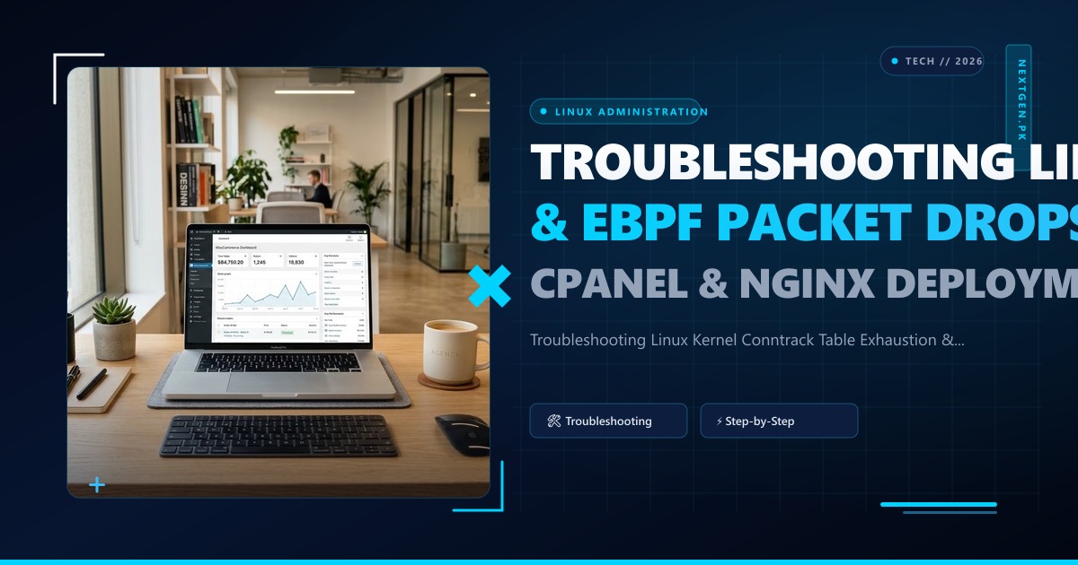 Troubleshooting Linux Kernel Conntrack Table Exhaustion & eBPF Packet Drops in High-Traffic cPanel & Nginx Deployments