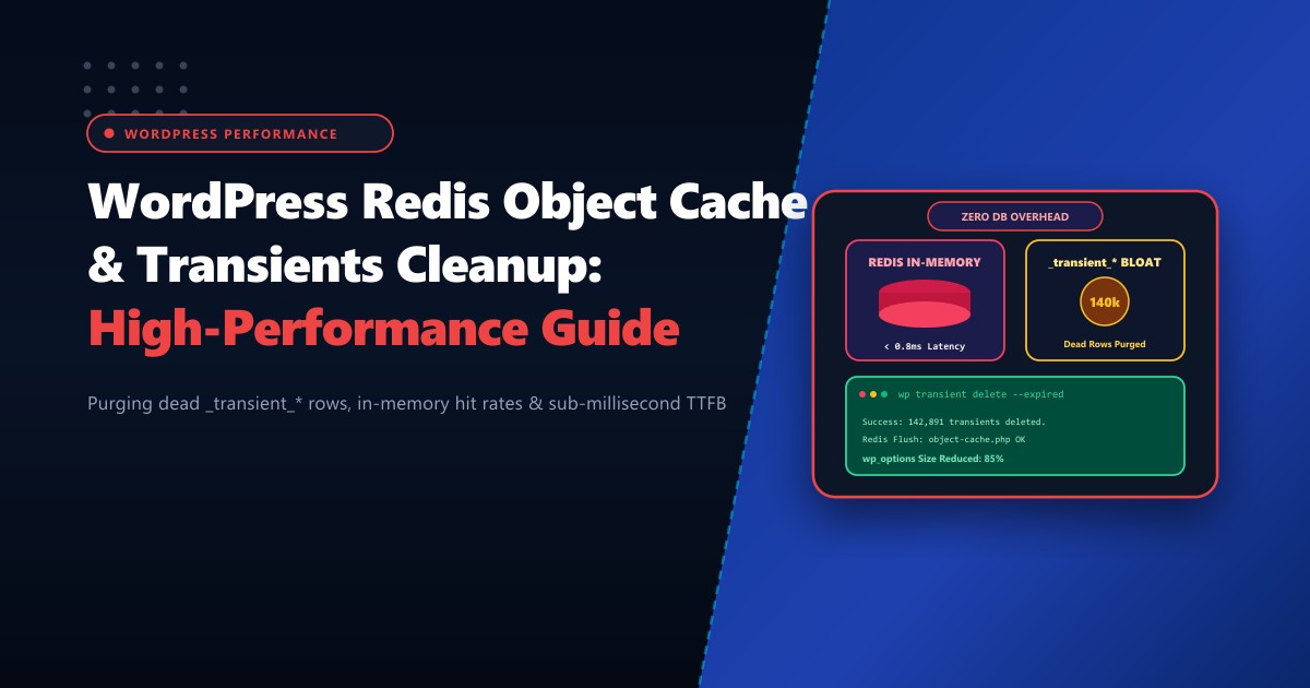 WordPress Redis Object Cache & Transients Cleanup: Complete High-Performance Guide