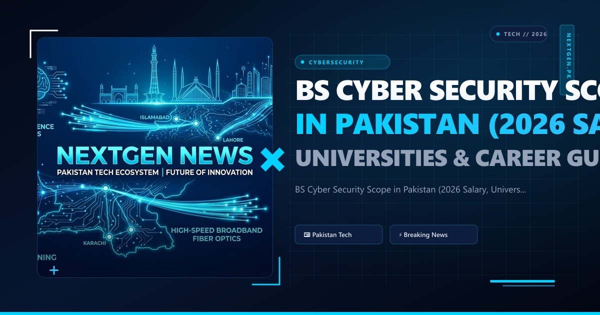 BS Cyber Security Scope in Pakistan (2026 Salary, Universities & Career Guide)